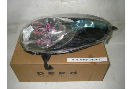 Фара ліва нова не оригінал 08- DEPO Nissan Micra (K12) 2002-2011 26060BG10B (5628)
