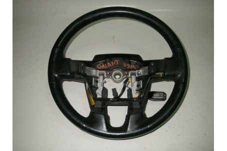 Руль кожаный чёрный USA -08 Mitsubishi Galant (DJ) 2003-2012  (15007)