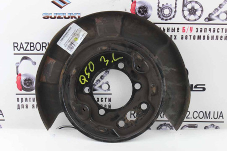 Щиток заднього гальмівного диска лівий Infiniti Q50 (V37) 2014-2017 440301MB6A (35077)