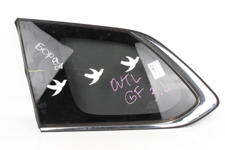 Стекло в кузов заднее левое с хромом Mitsubishi Outlander (GF) 2012- 6121A503 (42662)