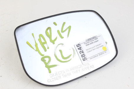 Зеркальный элемент правый без подогрева Toyota Yaris USA 2006-2009 седан  (58245)