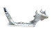Порог правый со стойками (A-B) Toyota Corolla E12 (E120) 2000-2006 6131102050 (59187)