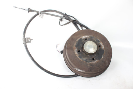 Барабан тормозной задний в сборе LH Nissan Note (E11) 2006-2013 43206AX650 (100770)