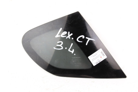 Скло в кузов заднє ліве оригінальне тонування Lexus CT 200H 2010-2017 6272076010 (63161)