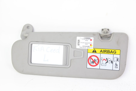 Козирок сонцезахисний лівий Kia Ceed (JD) 2012-2019 85210A2900ED (67020)