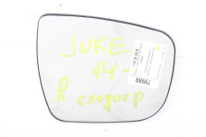 Зеркальный элемент правый с подогревом 14- Nissan Juke (YF15) 2010-2019  (79989)